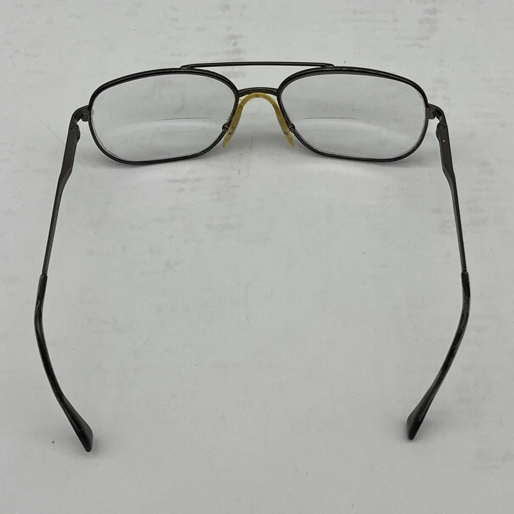 Safilo Elasta 7126 2HH Gunmetal Aviator Eyeglasses Frame 60-17-3-1